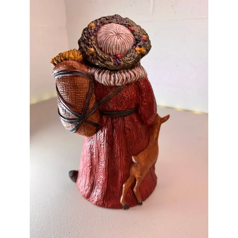 vintage 1993 Garry Sharpe Gare woodland Santa ceramic figurine 9.5”